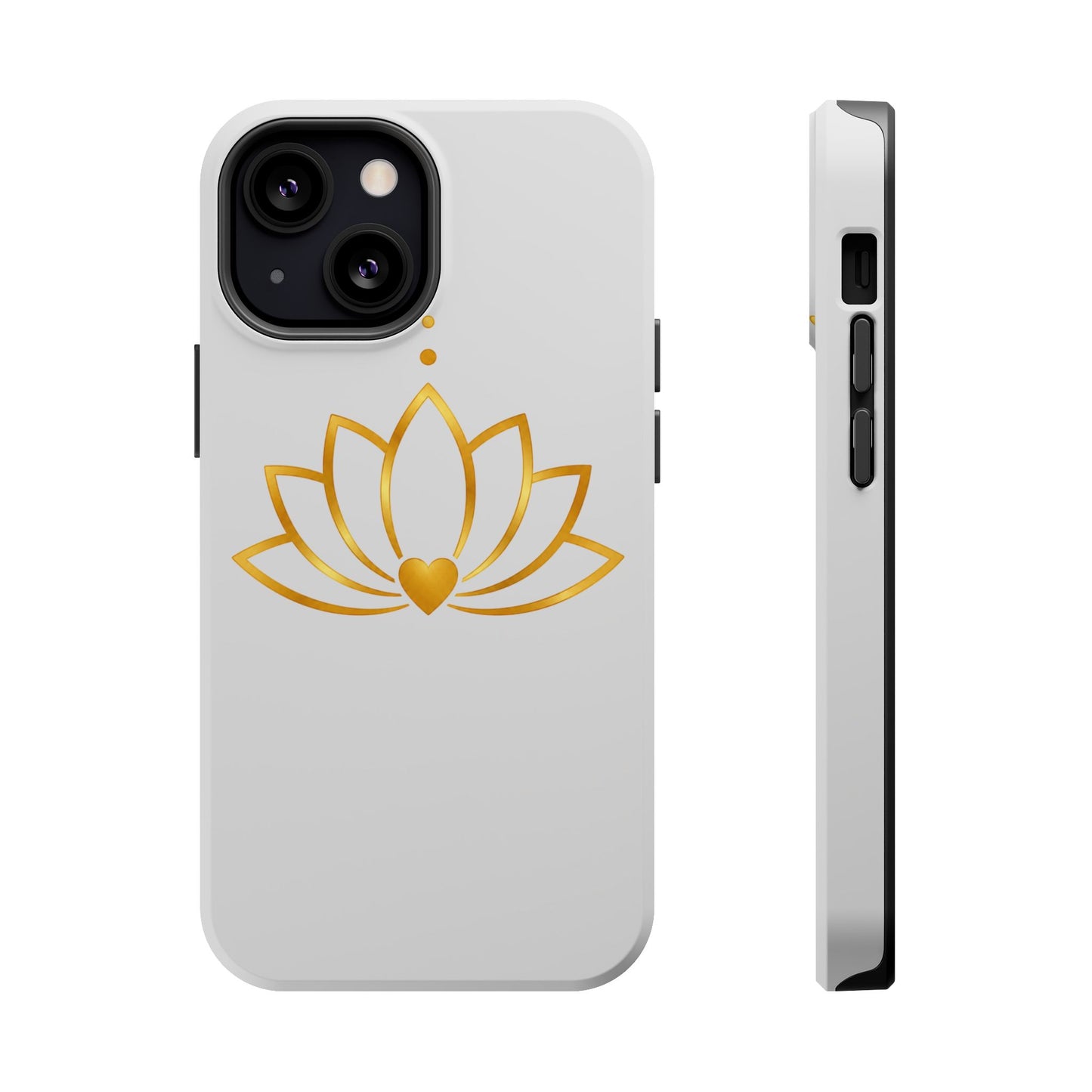 Lotus Heart Magnetic Impact-Resistant Phone Case