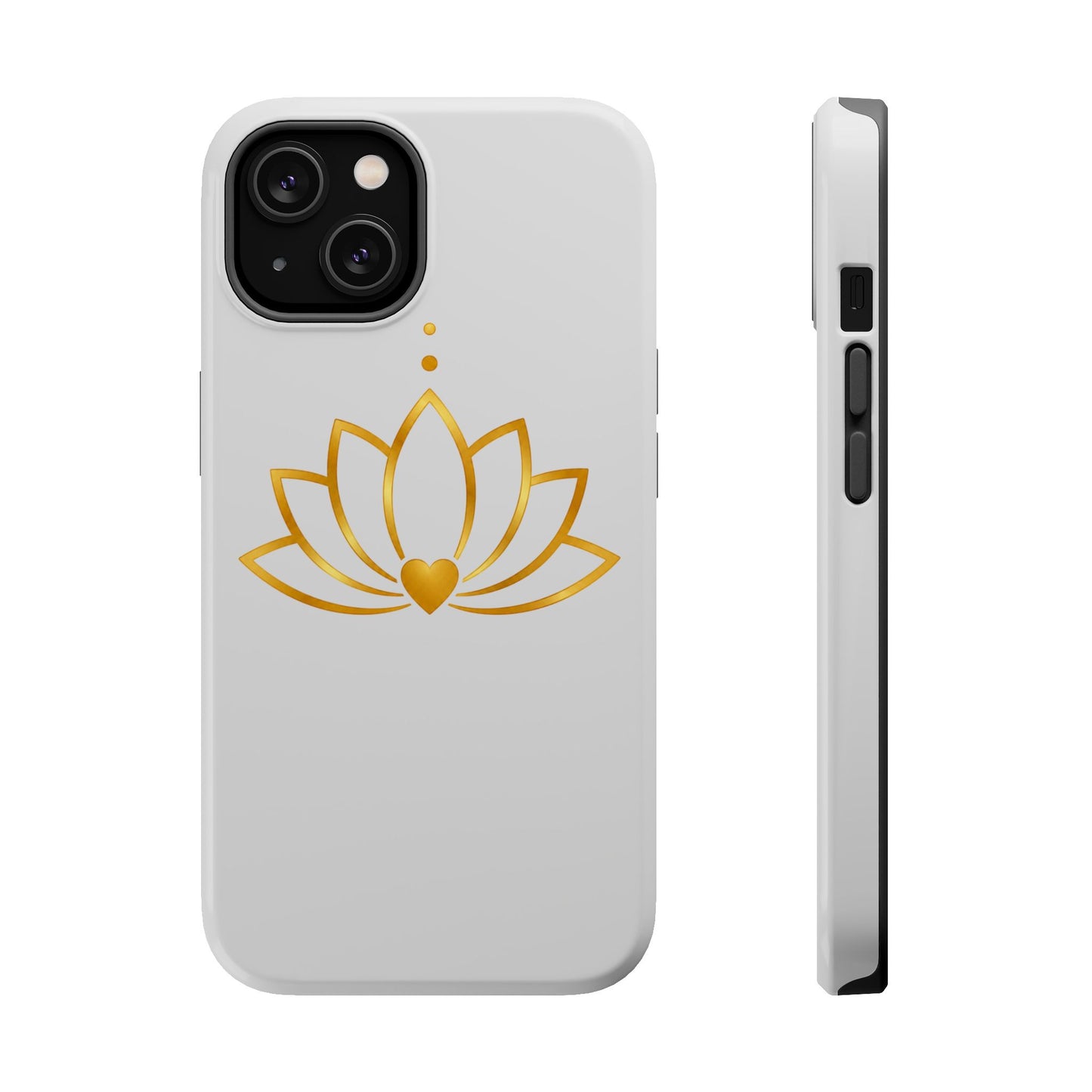Lotus Heart Magnetic Impact-Resistant Phone Case
