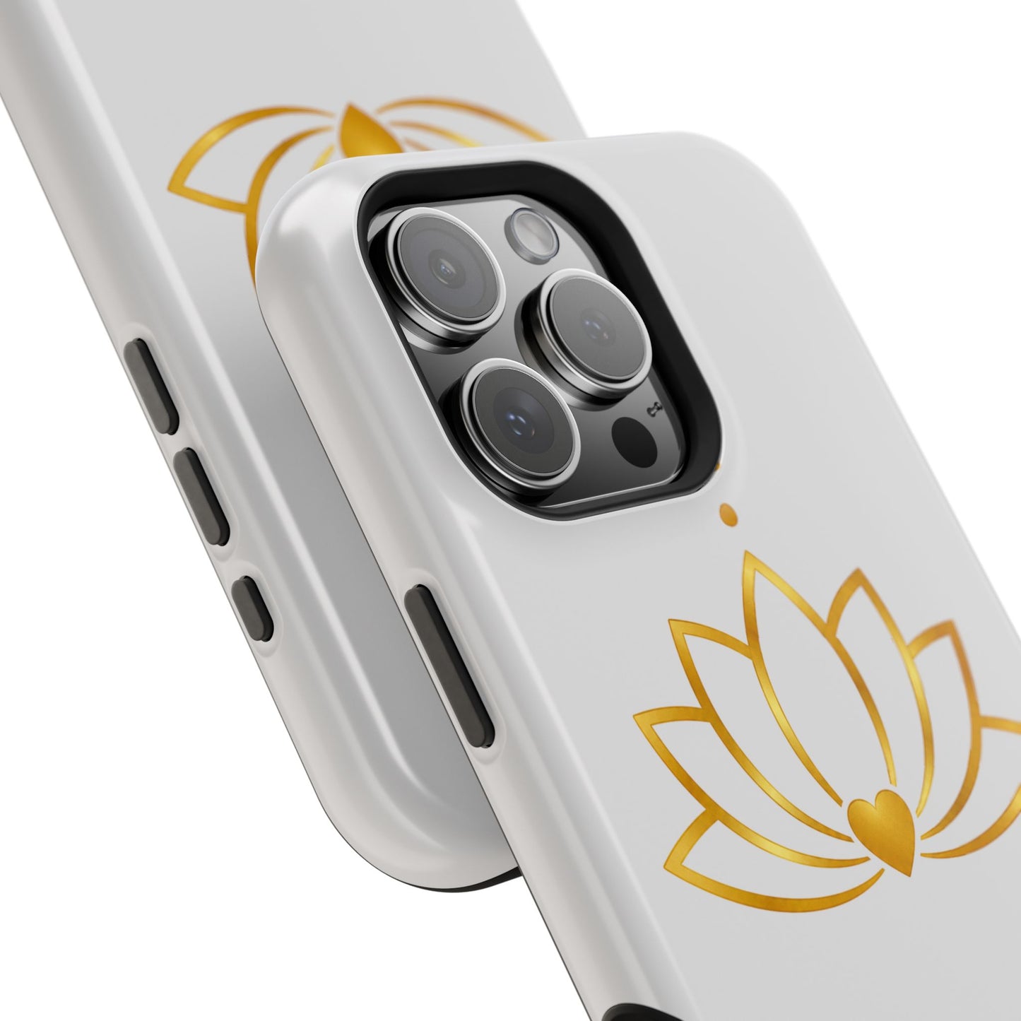 Lotus Heart Magnetic Impact-Resistant Phone Case