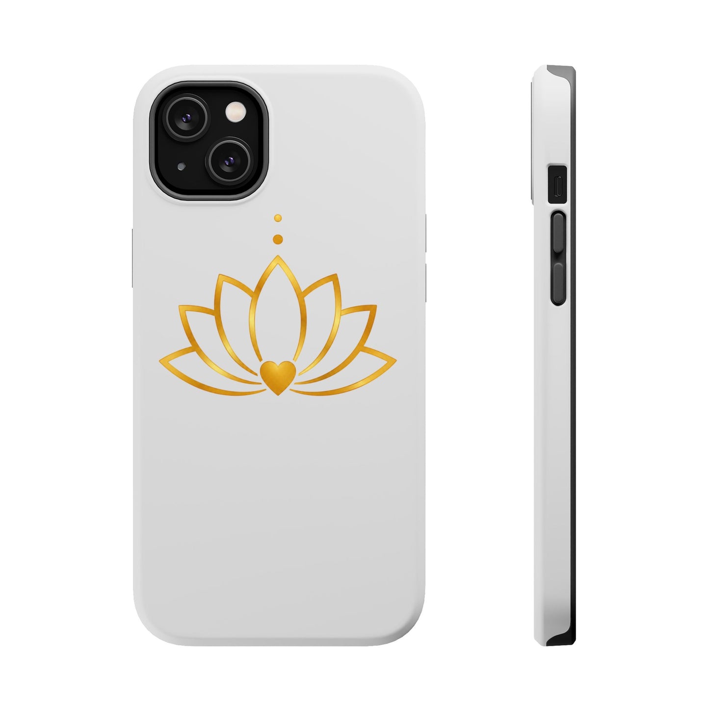 Lotus Heart Magnetic Impact-Resistant Phone Case