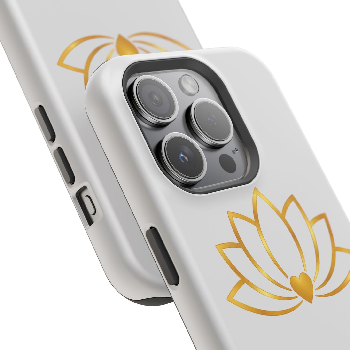 Lotus Heart Magnetic Impact-Resistant Phone Case