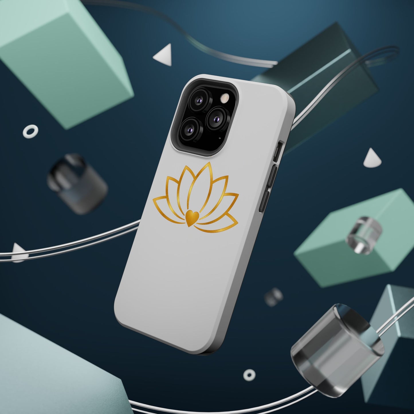 Lotus Heart Magnetic Impact-Resistant Phone Case