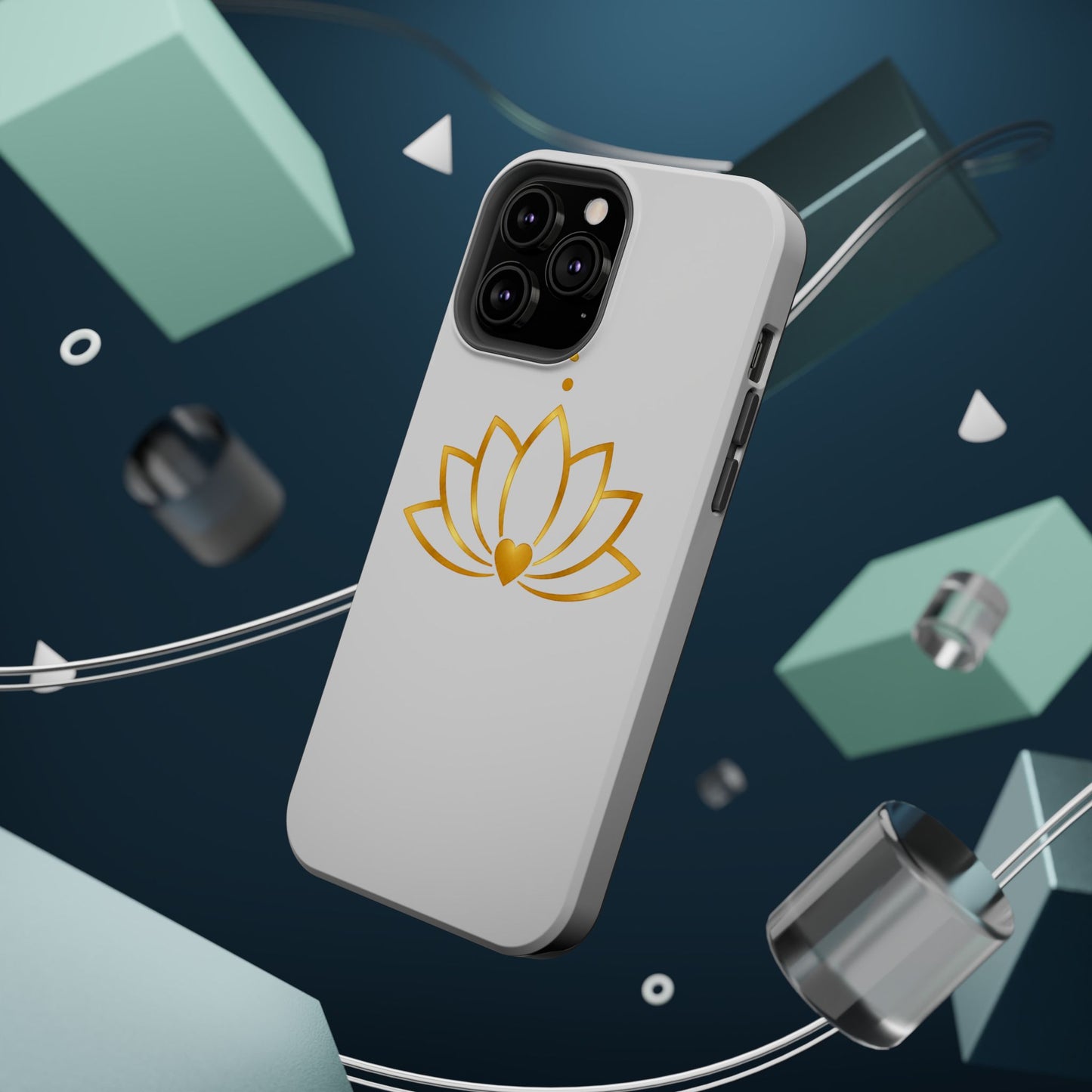 Lotus Heart Magnetic Impact-Resistant Phone Case