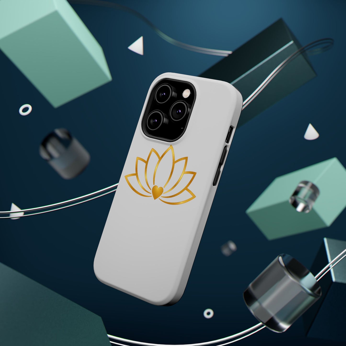 Lotus Heart Magnetic Impact-Resistant Phone Case