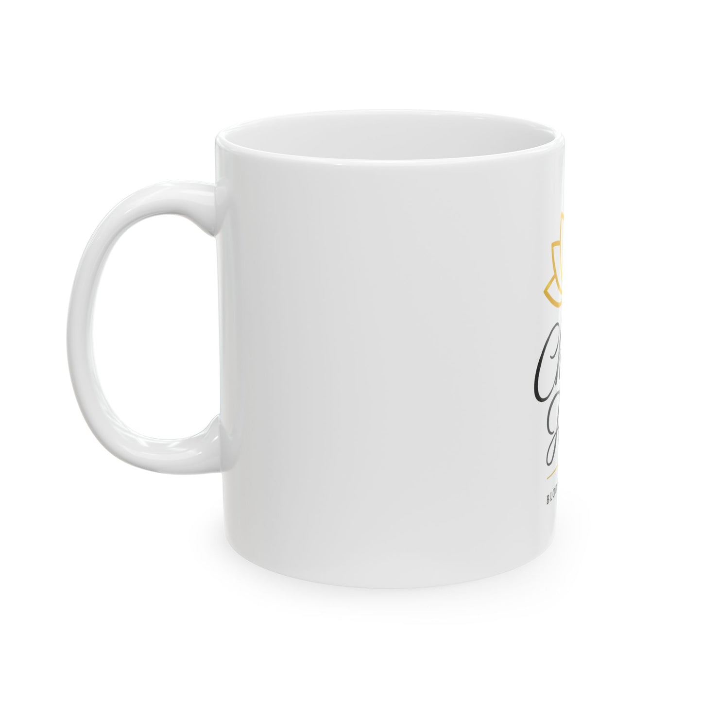 Choose Faith Ceramic Mug — Inspirational Lotus Coffee Cup (11oz & 15oz)
