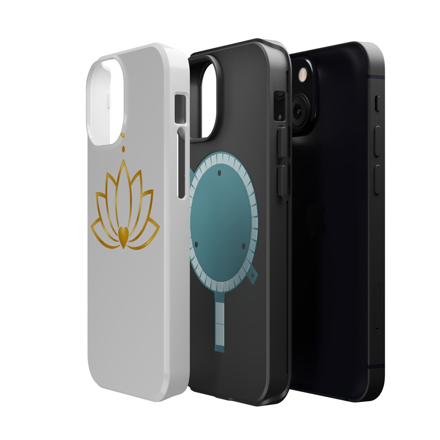 Lotus Heart Magnetic Impact-Resistant Phone Case