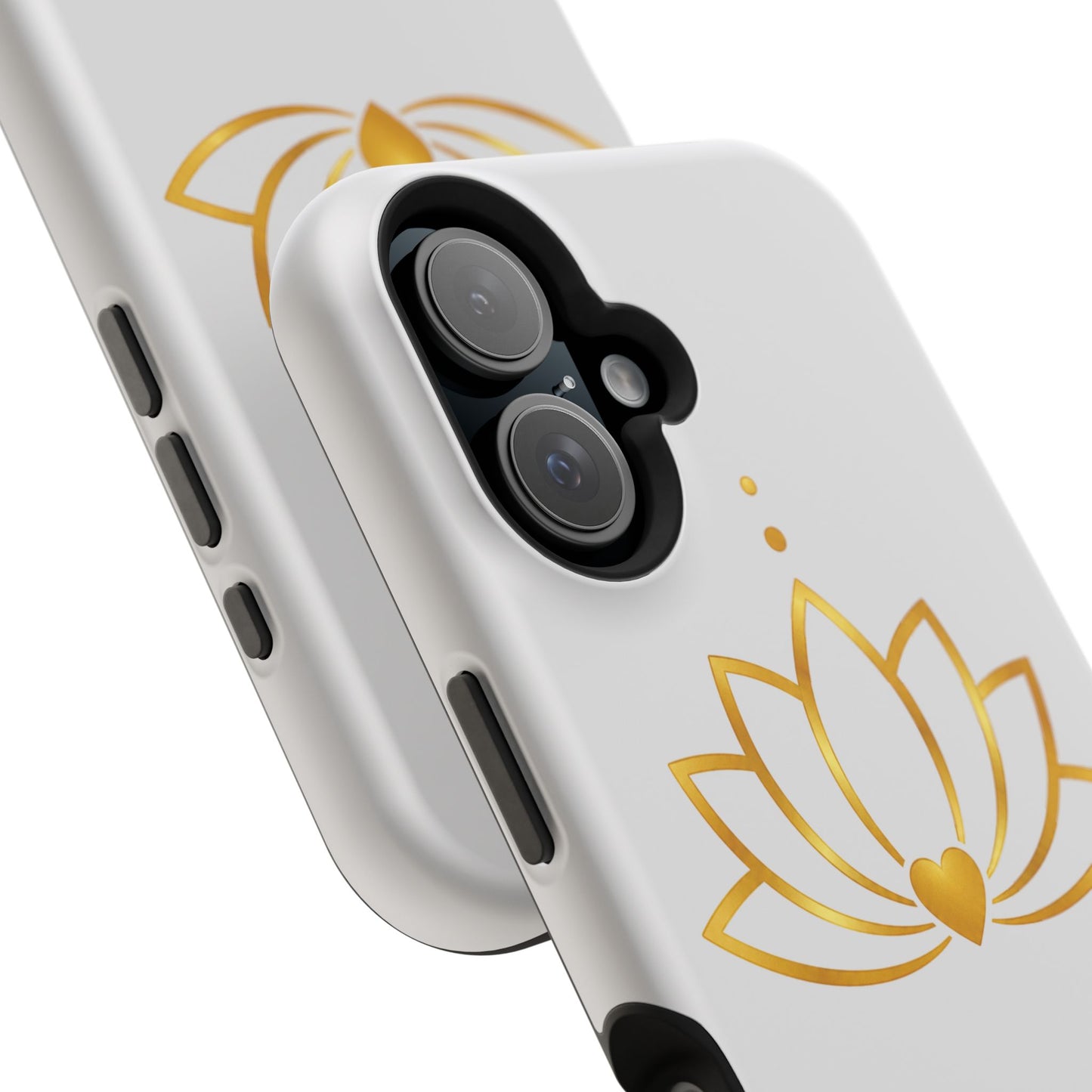 Lotus Heart Magnetic Impact-Resistant Phone Case