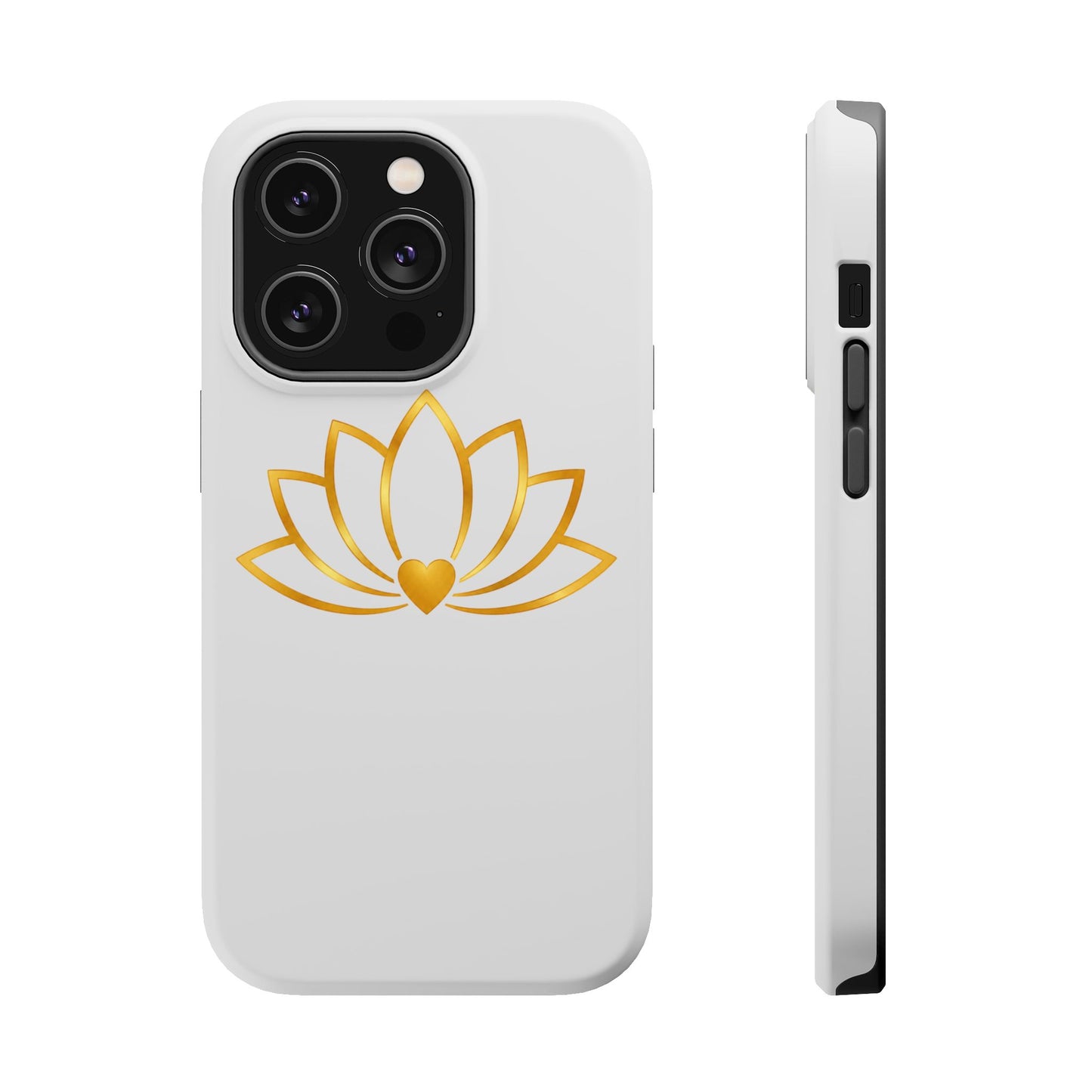 Lotus Heart Magnetic Impact-Resistant Phone Case