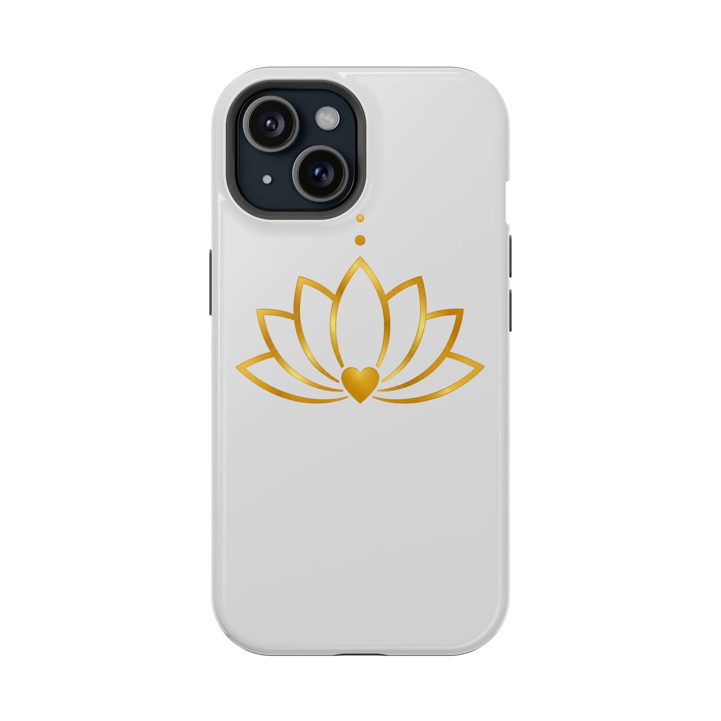 Lotus Heart Magnetic Impact-Resistant Phone Case