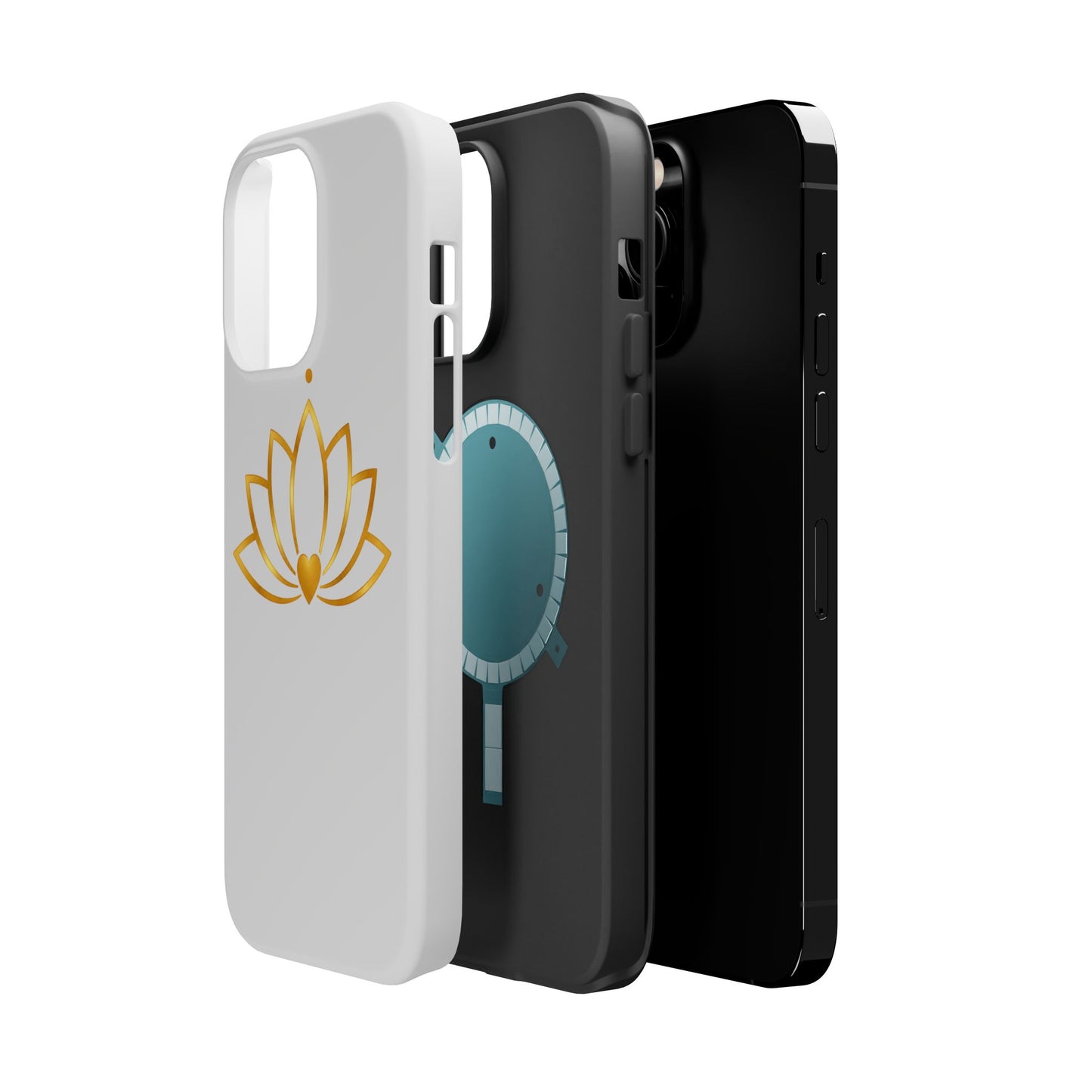Lotus Heart Magnetic Impact-Resistant Phone Case