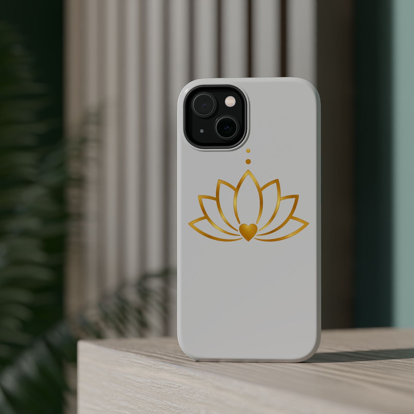 Lotus Heart Magnetic Impact-Resistant Phone Case