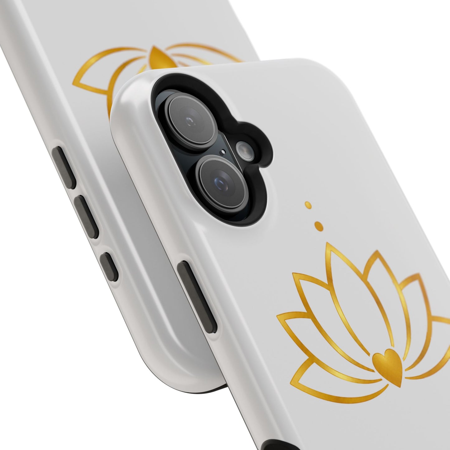Lotus Heart Magnetic Impact-Resistant Phone Case