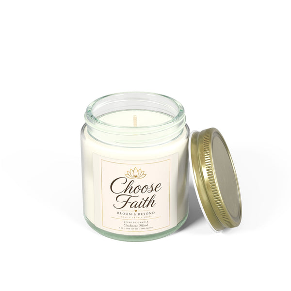 Choose Faith Coconut Apricot Scented Candle (4oz, 9oz)