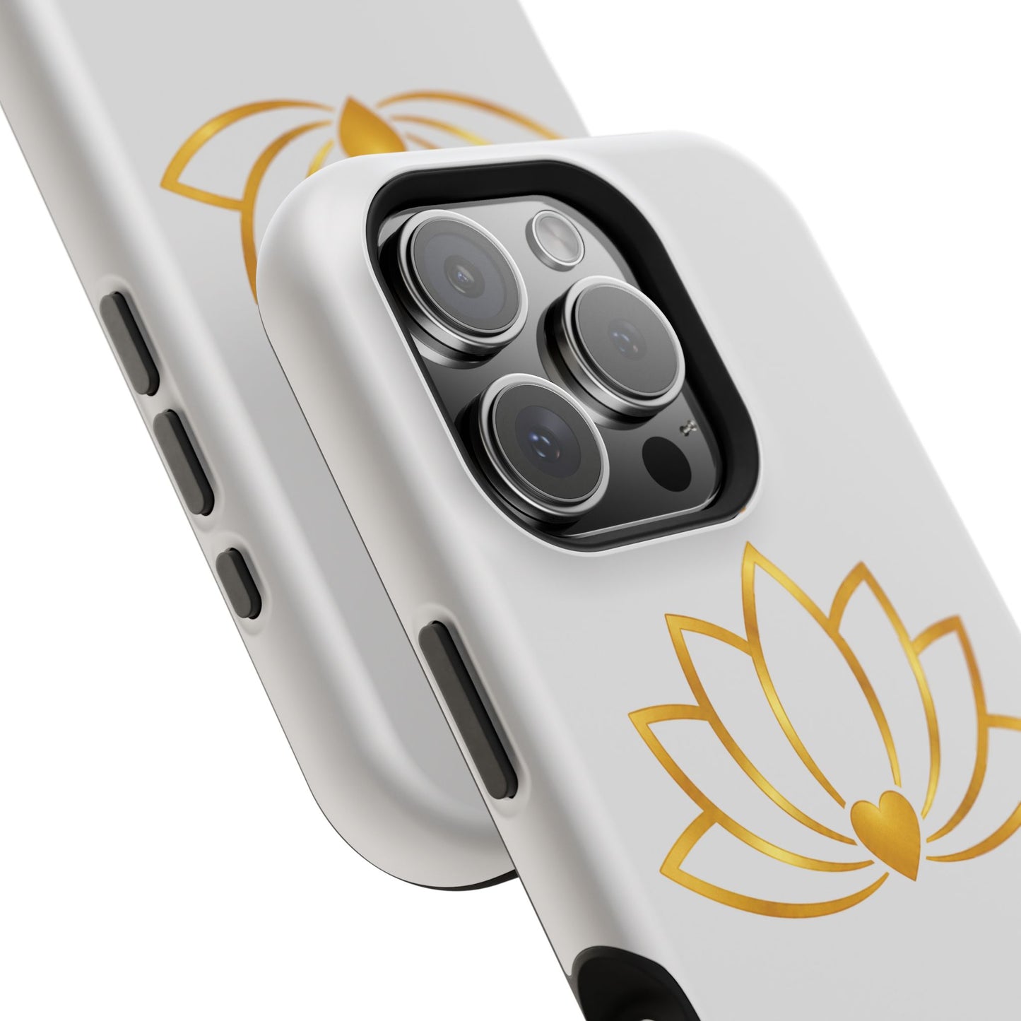 Lotus Heart Magnetic Impact-Resistant Phone Case