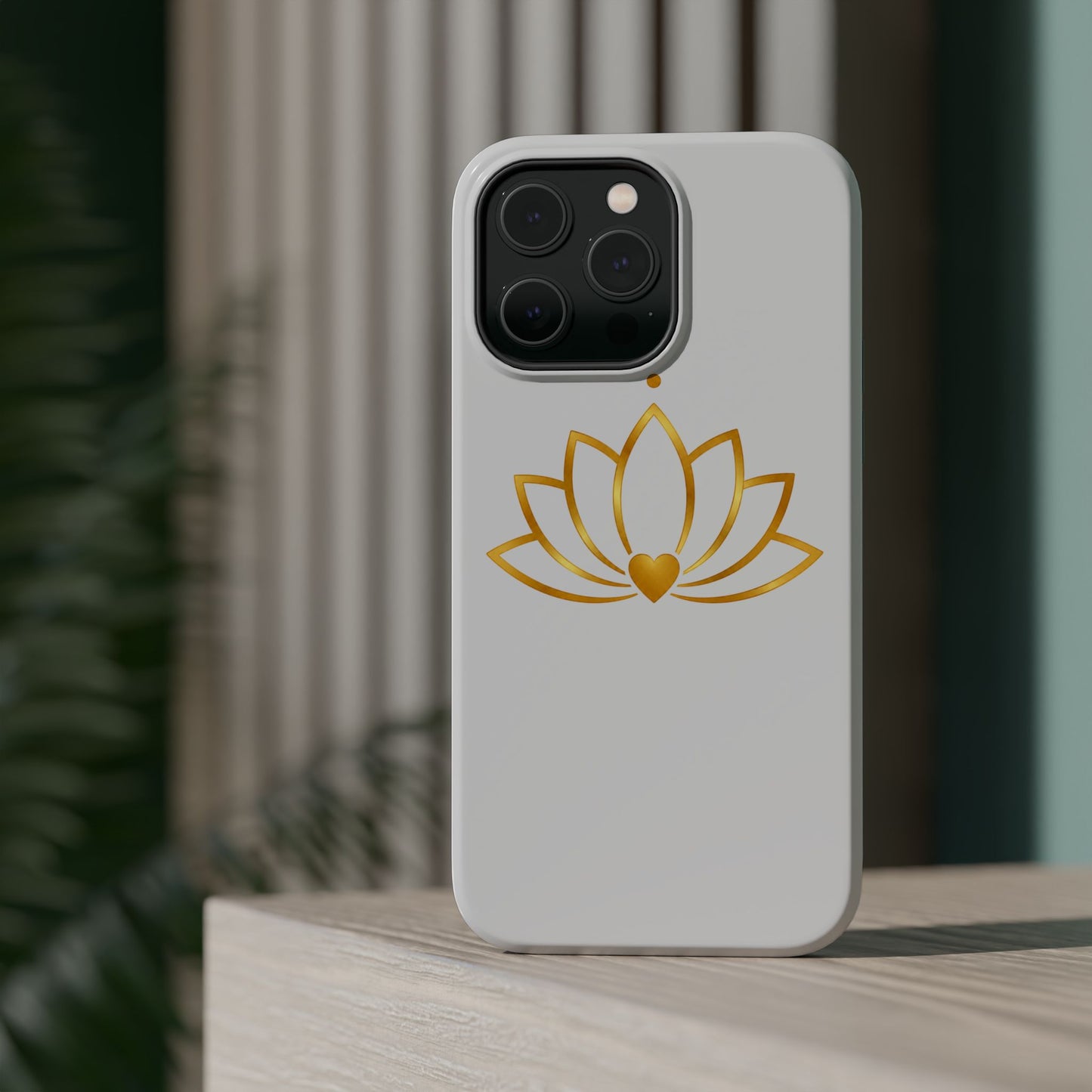 Lotus Heart Magnetic Impact-Resistant Phone Case