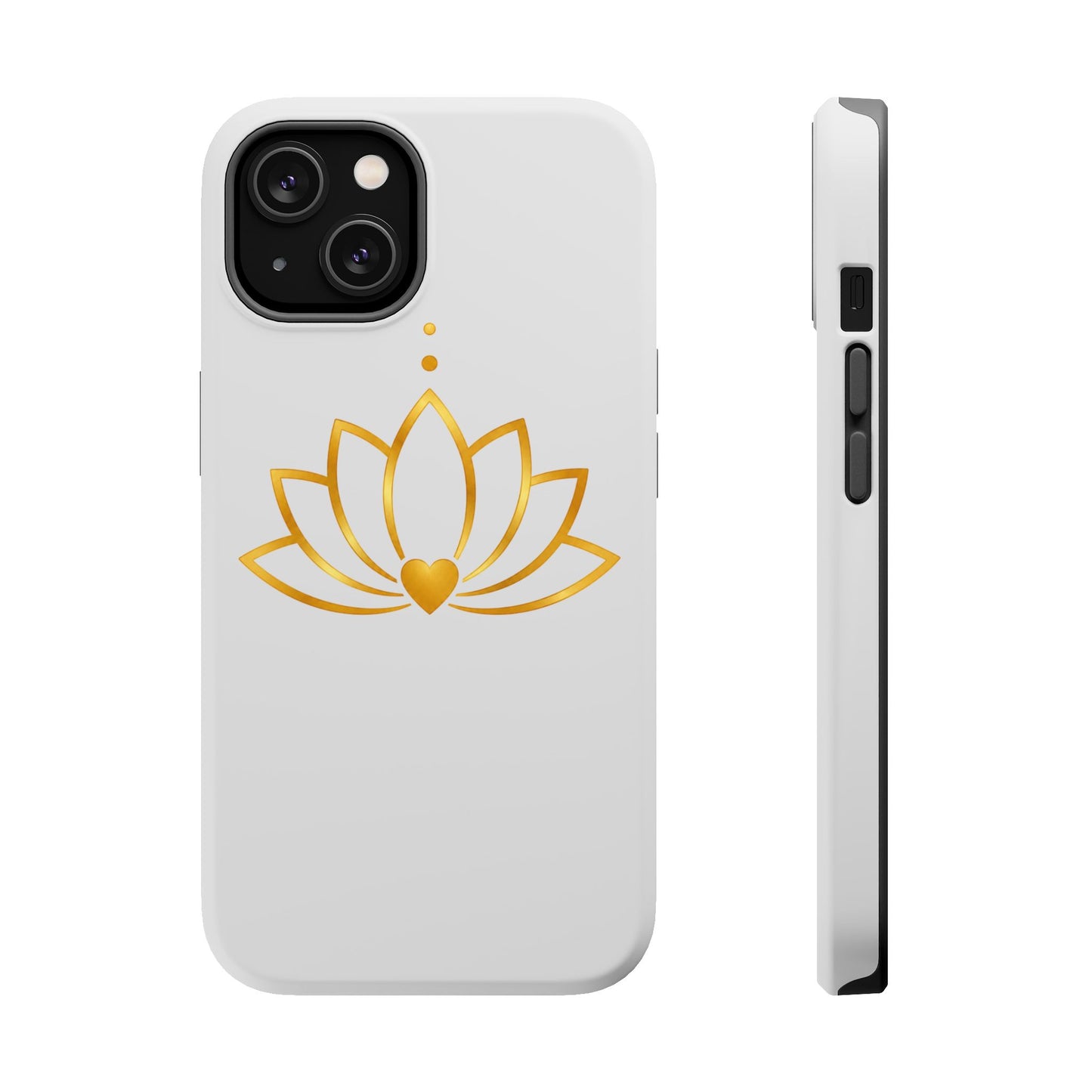 Lotus Heart Magnetic Impact-Resistant Phone Case