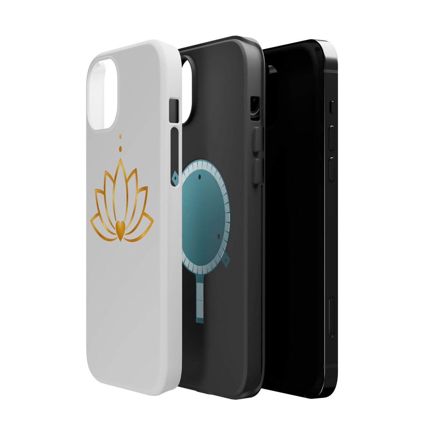 Lotus Heart Magnetic Impact-Resistant Phone Case