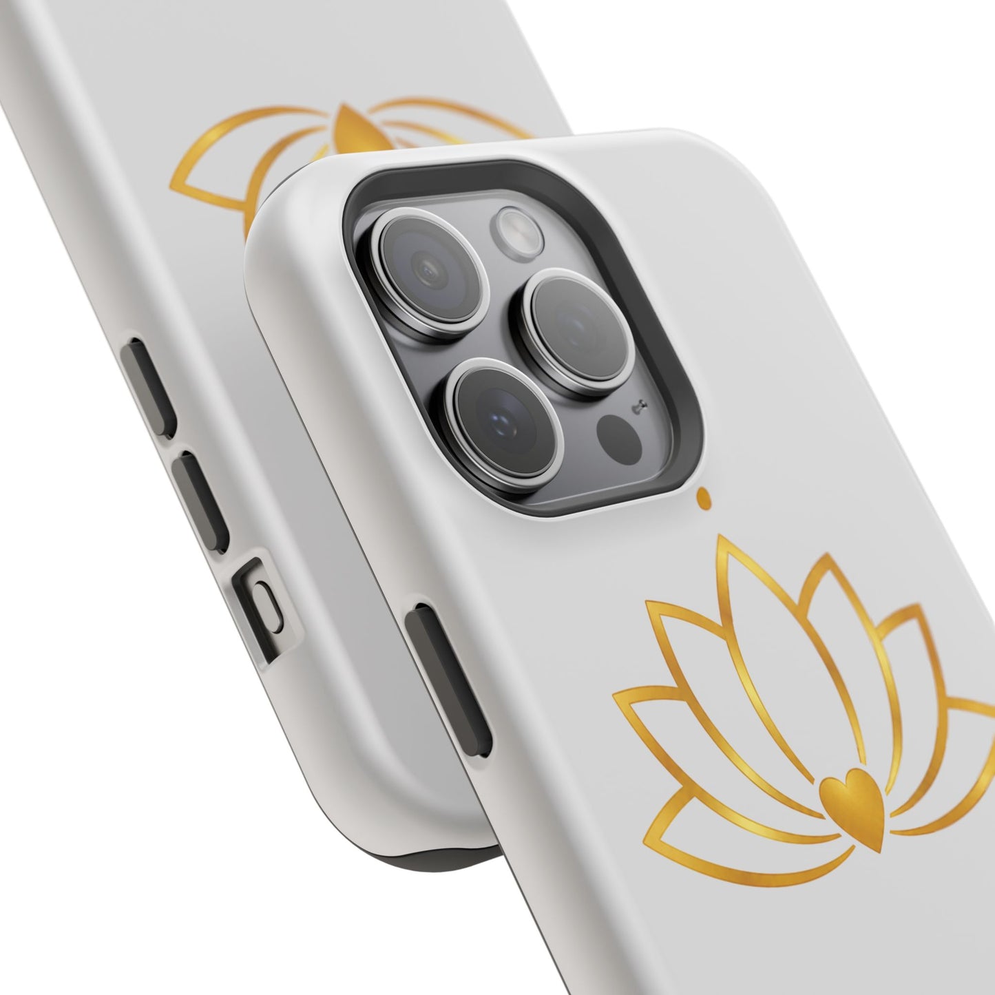 Lotus Heart Magnetic Impact-Resistant Phone Case
