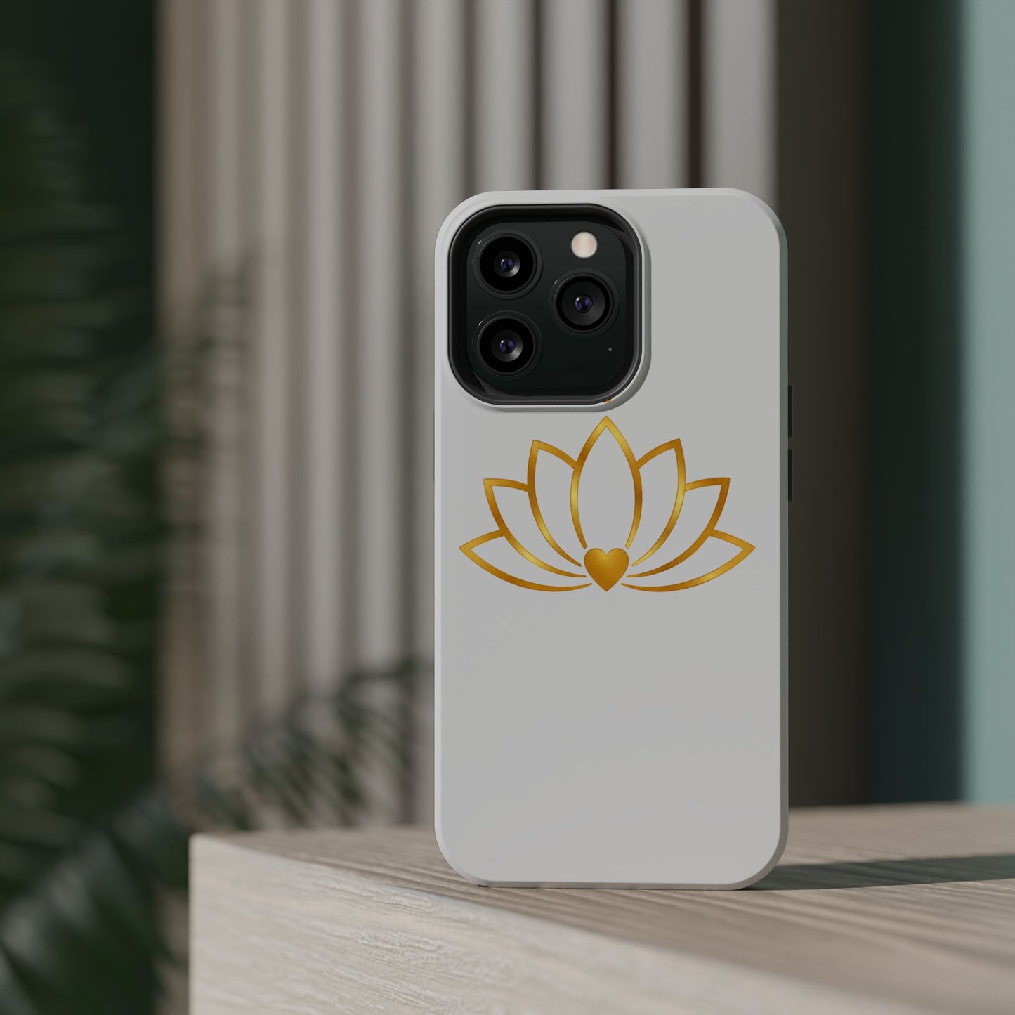 Lotus Heart Magnetic Impact-Resistant Phone Case