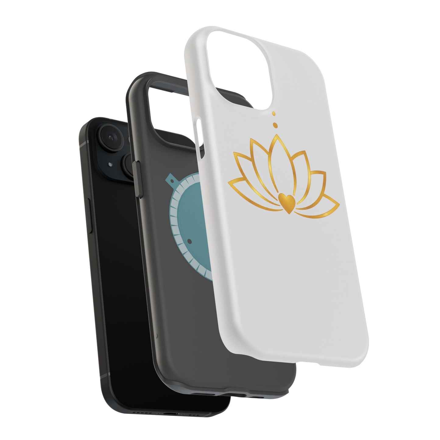 Lotus Heart Magnetic Impact-Resistant Phone Case