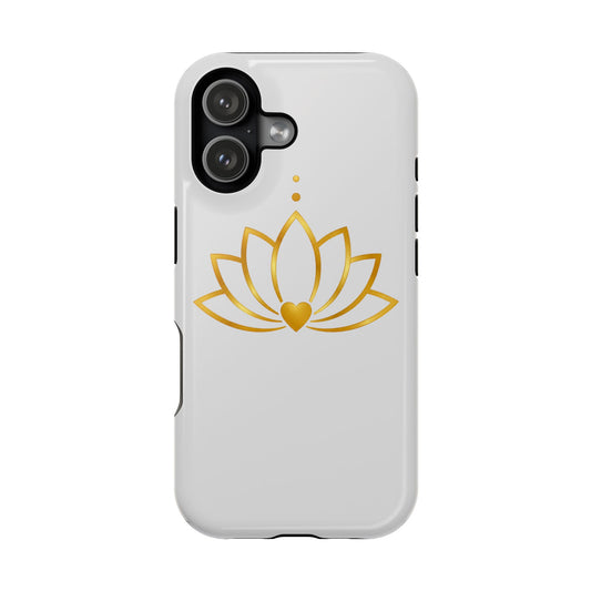 Lotus Heart Magnetic Impact-Resistant Phone Case