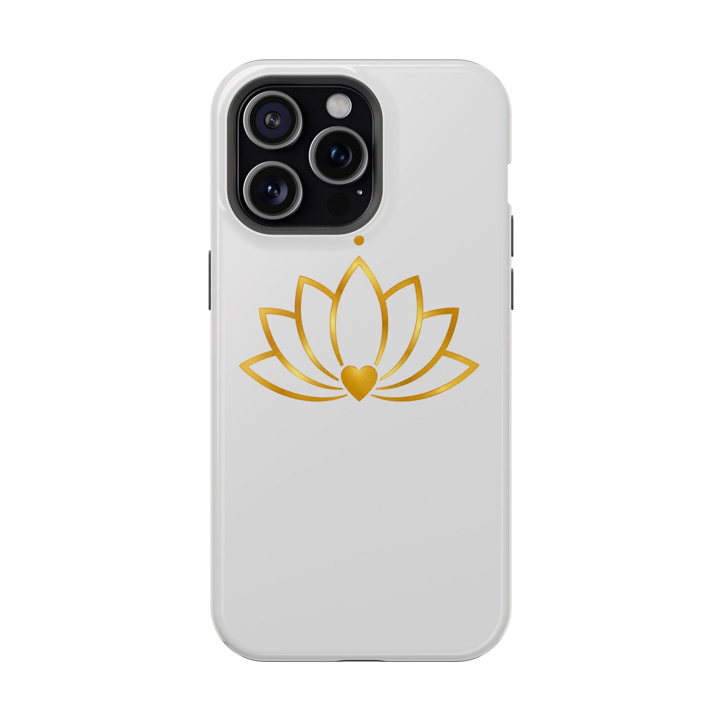 Lotus Heart Magnetic Impact-Resistant Phone Case
