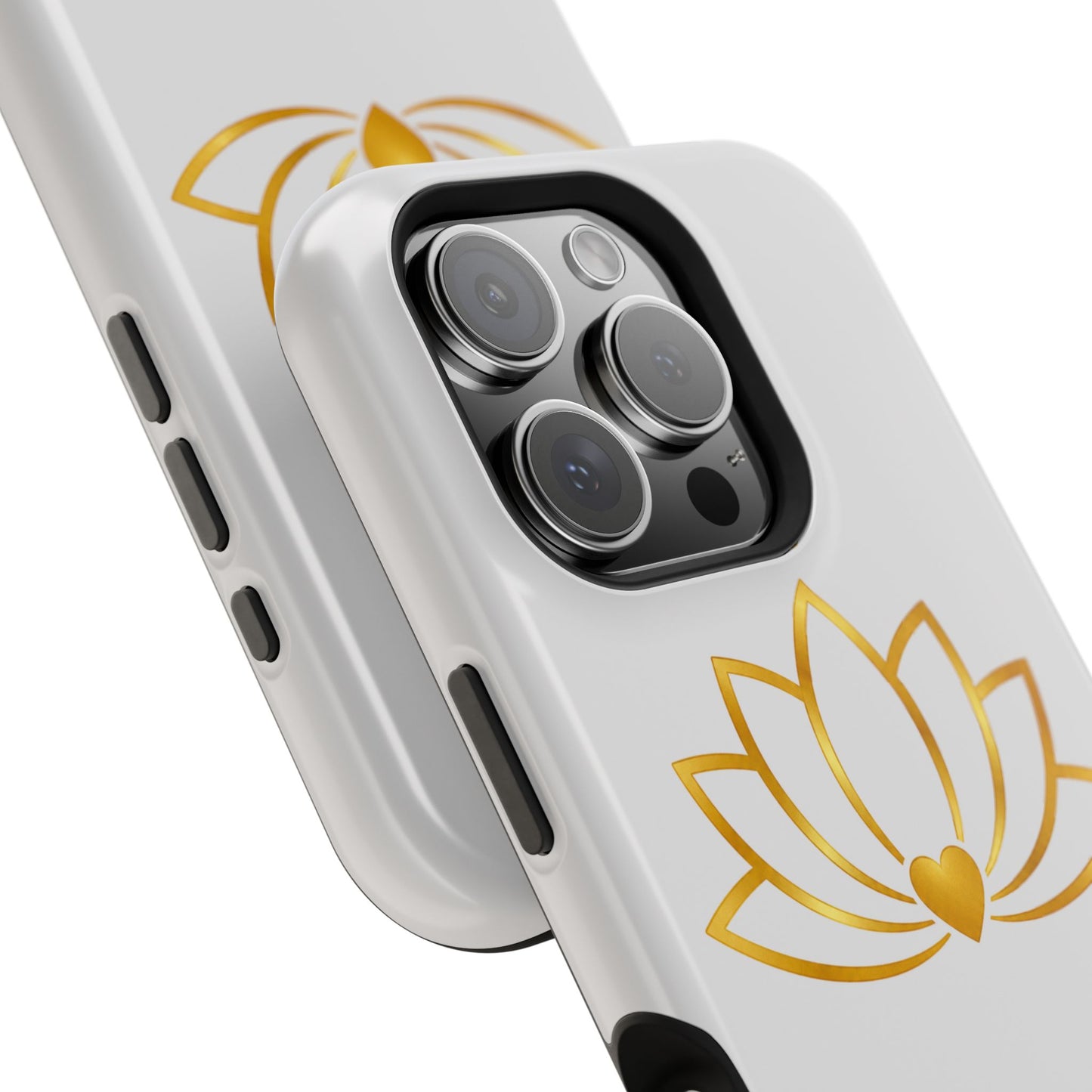 Lotus Heart Magnetic Impact-Resistant Phone Case