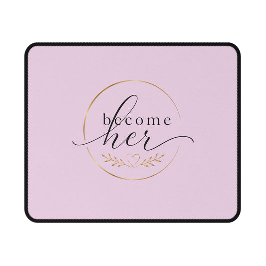 Inspirational Pink Gaming Mouse Pad for Women