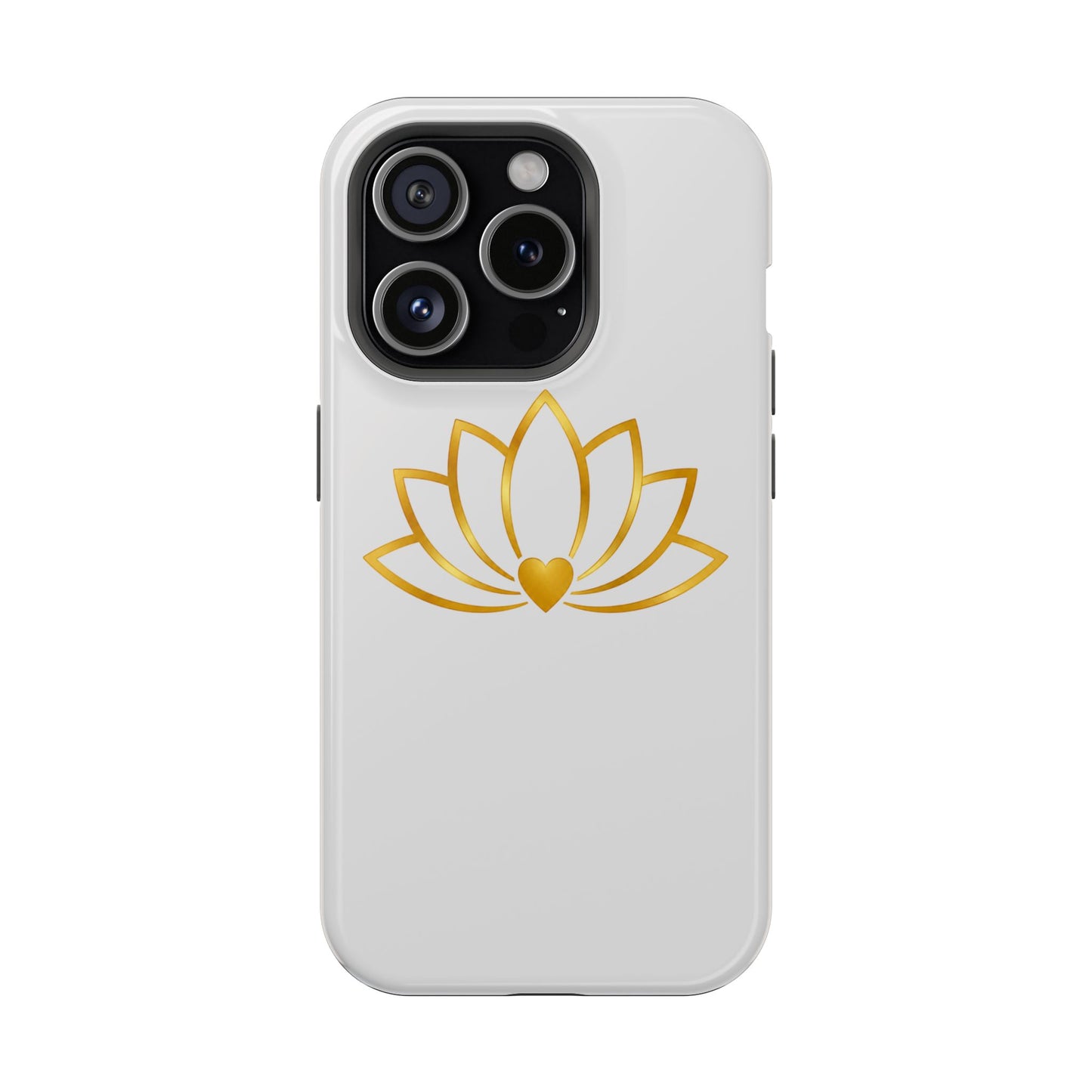 Lotus Heart Magnetic Impact-Resistant Phone Case