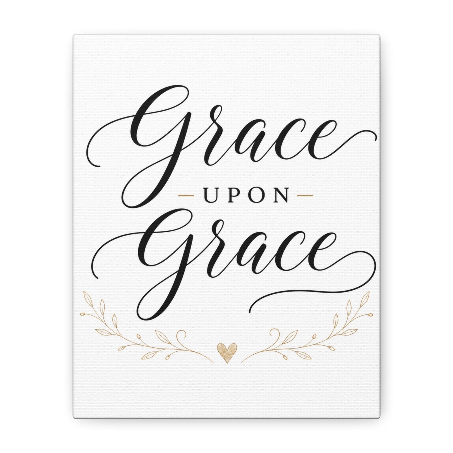 Grace Upon Grace Canvas Wall Art