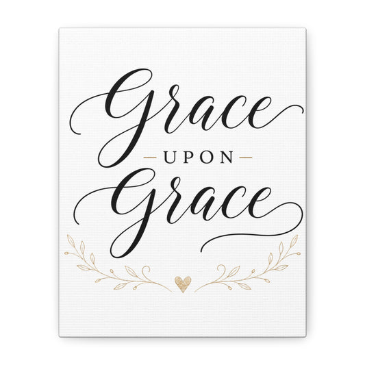 Grace Upon Grace Canvas Wall Art