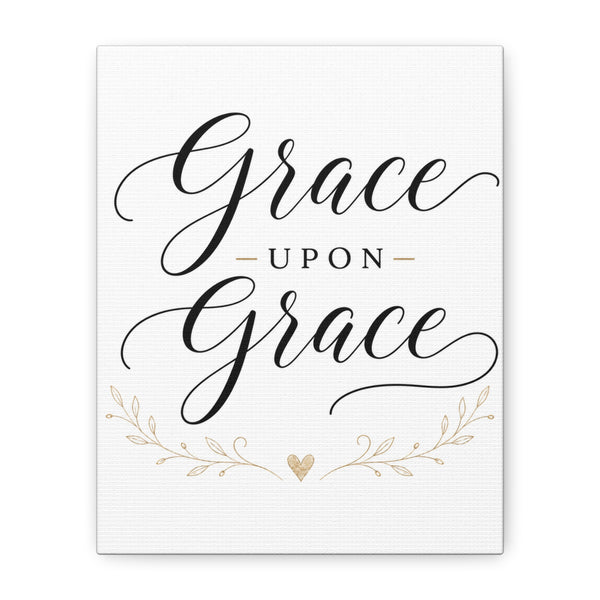 Grace Upon Grace Canvas Wall Art