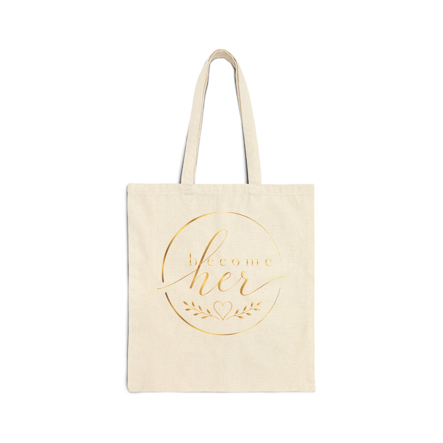 Carry a little encouragement wherever you go with the “Choose Cheer” canvas tote.
