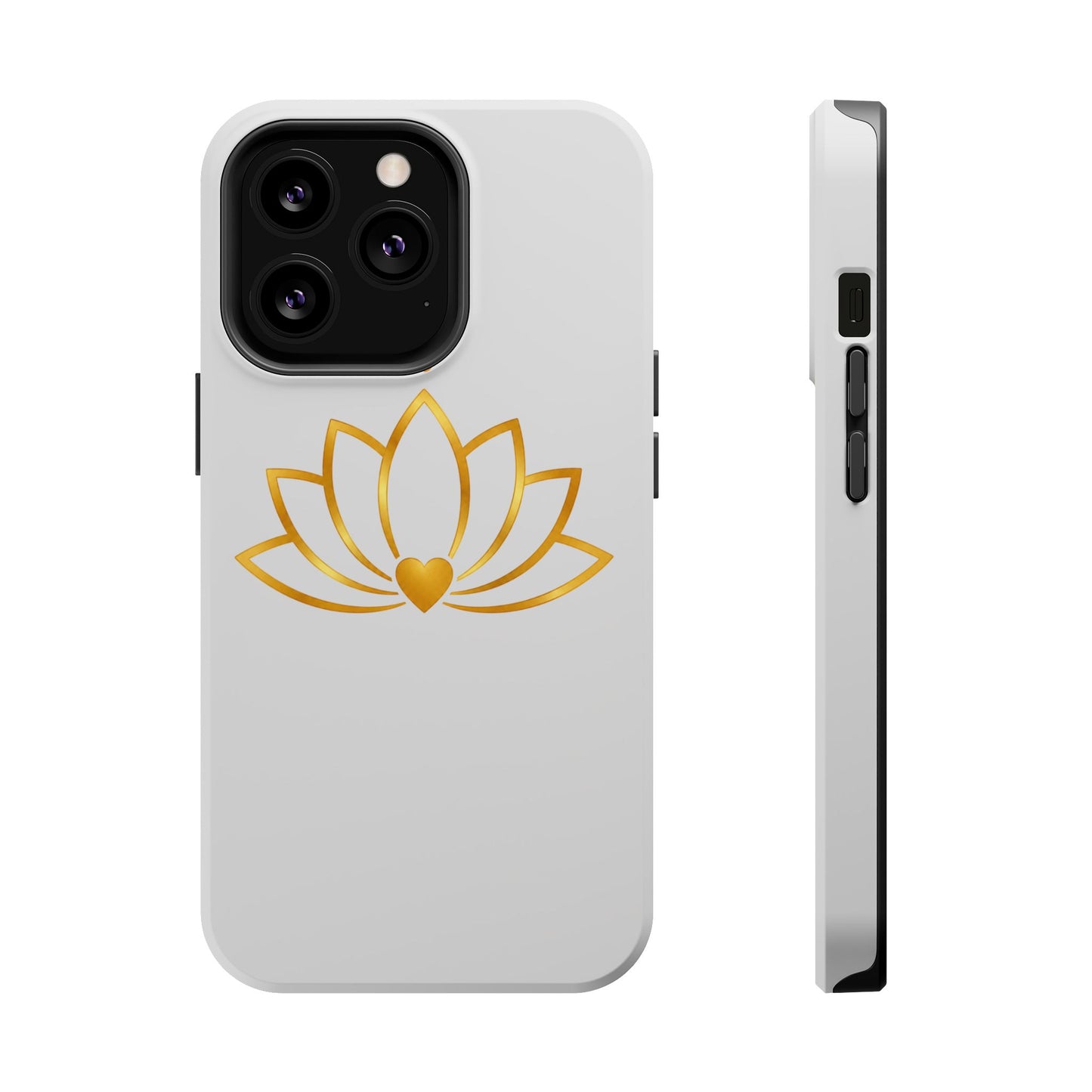 Lotus Heart Magnetic Impact-Resistant Phone Case