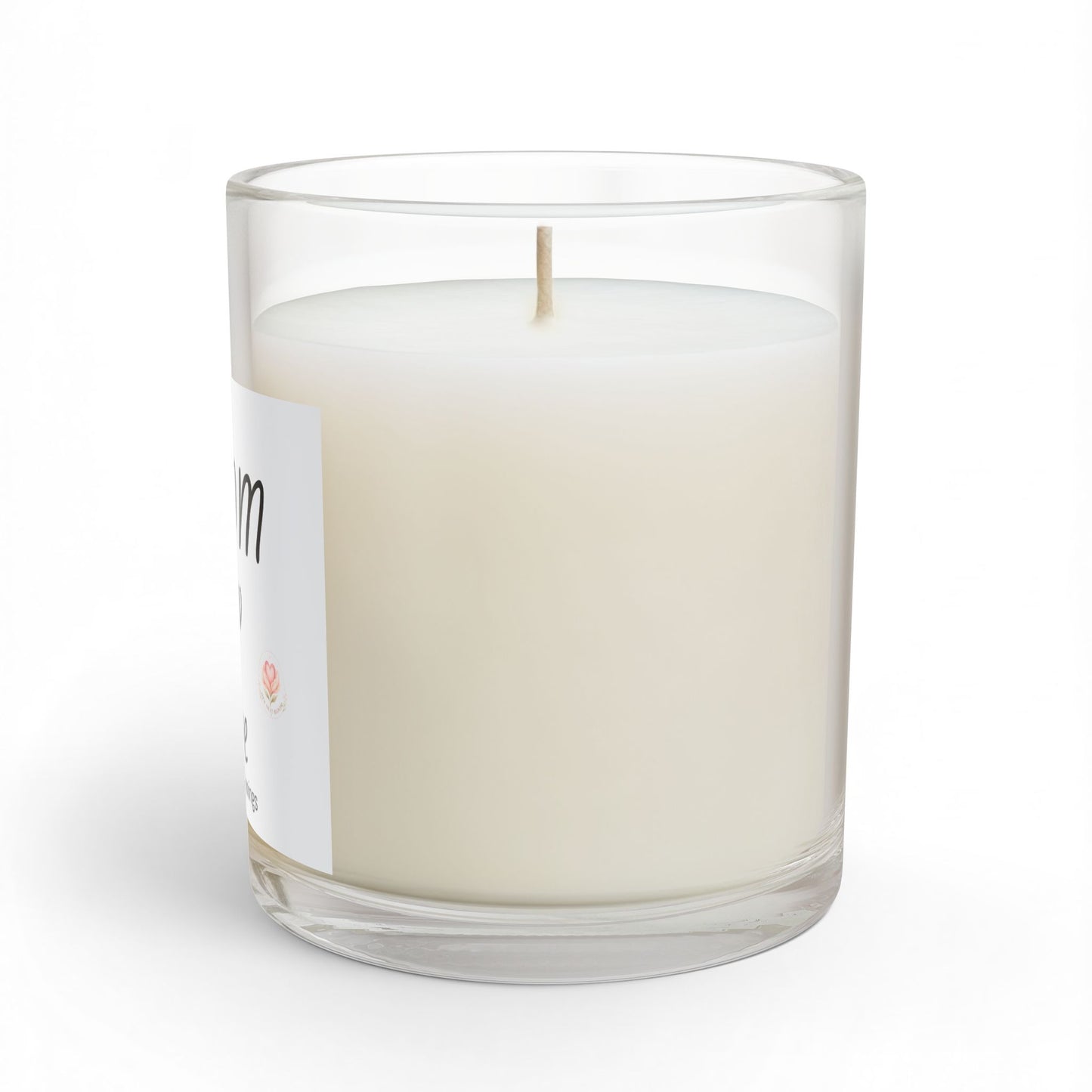 Bloom Grow Shine Glass Candle — 'Light for New Beginnings' Scented 11oz